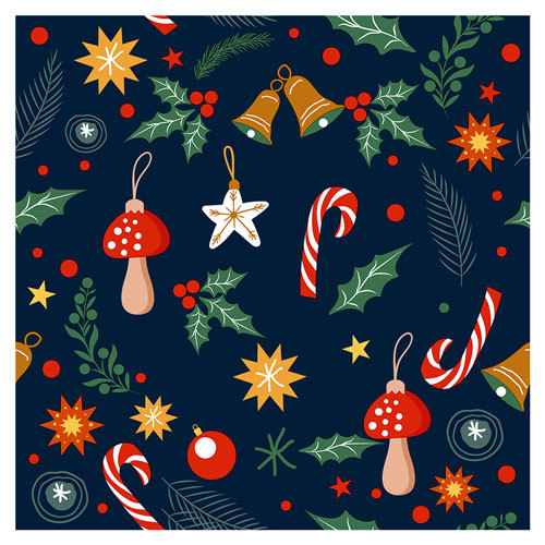 Christmas Themed Luncheon Napkins - Tree Decoration - $33.45
