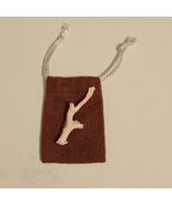 Vintage Handmade 1.75&quot; Genuine Light Pink Salmon Branch Coral Brooch Pin - $191.06 CAD