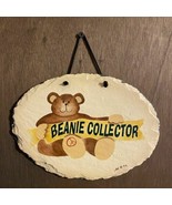 Vintage Beanie Collector Sign by Plain Jane Hand-Cut Slate and Painted -... - £14.12 GBP