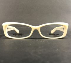 Yves Saint Laurent Eyeglasses Frames YSL 6334 Z0M Ivory Cat Eye 53-15-135 - £59.13 GBP