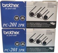 Brother Pc-201 2 Pack Toner Cartridges Genuine Orig Oem Office Bndl Of T... - $50.48