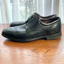 Florsheim Midtown Shoe Mens 9.5 Black Leather Moc Toe Casual Dress F-Lite RP$125 - £29.99 GBP