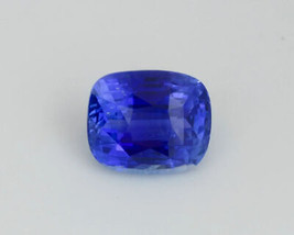 2.52Carat CERTIFIED Natural Unheated Blue Sapphire Gemstone Cushion Cut - £71.20 GBP