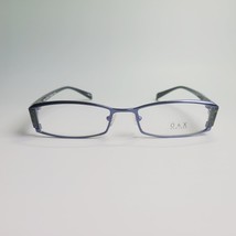 O&amp;X NY OT-208U Titanium eyeglasses green blue stripe full frame 53-18 136 C7 - £72.50 GBP