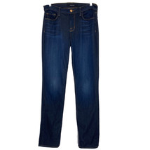 J Brand Women&#39;s size 28 Straight Leg Mid Rise Dark Wash Lawless Blue Jeans 30x31 - £31.89 GBP