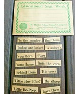 Vintage The Harter School Supply Company Nursery Rhyme Cut Outs Clevelan... - £7.86 GBP