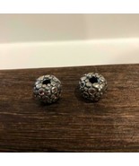 PANDORA 2 ENCORE CLIPS STERLING ROSE TOURMALINE CZ, FREE SHIPPING! NEW - $2,502.63 MXN
