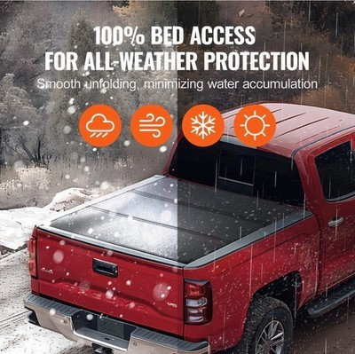 VEVOR Hard Tri-Fold Tonneau Cover Fits 2016-2023 Toyota Tacoma 5 ft Bed NEW Item image 9