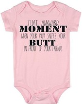 VRW That awkward moment unisex baby Onesie Romper Bodysuit funny (18 months, Pin - $14.69