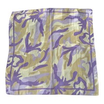 Vintage Symphony Scarfs Made in Italy Polyester Scarf – Purple Beige Abs... - $17.10