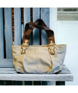 MICHAEL KORS CREAM PEBBLE LEATHER SHOULDER BAG - €52,24 EUR