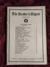 RARE Reader&#39;s Digest April 1924 Stanley Frost Ku Klux Klan Pearl Buck - £47.95 GBP