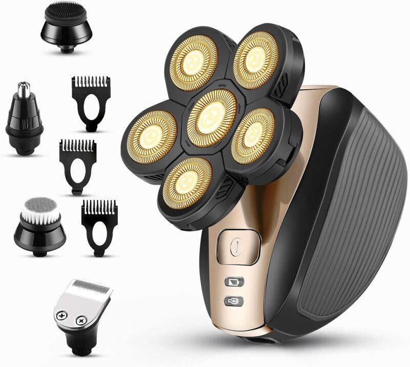 Primary image for Head Shavers for Men 5 in1 Bald Head Shaver Grooming Kit Cordless Electric Razor