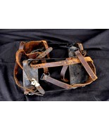 Vintage Gifford Wood Ice Shoe Cleats Ice House  Fishing Snow Cleats Strap-on - $87.40
