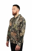 Mossy Oak Hunting Camo Mens Long Sleeve Hoodie Pullover Break-up Country... - £14.93 GBP