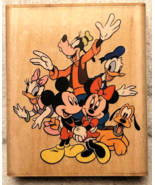 Disney Mickey Minnie Donald Goofy Pluto Rubber Stampede Cast Members 378... - £7.94 GBP