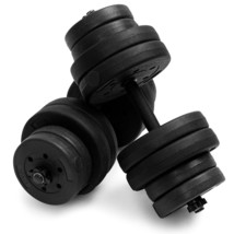 66 LB Dumbbell Weight Set Fitness 16 Adjustable Plates Gym/Home Body Wor... - £121.09 GBP