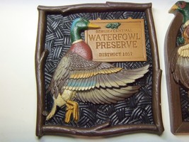 Home Interiors Wall Plaques, Pheasant Hill Lodge &amp; Duck Waterfowl Preserve - £11.83 GBP