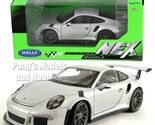 2016 Porsche 911 GT3 RS 1/24 Scale Diecast Model by Welly - SILVER w/ BOX - $36.62
