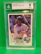 1990 Leaf Baseball #245 Ken Griffey Jr Beckett Graded BGS 8 Seattle Mariners HOF - £13.99 GBP