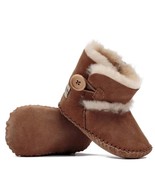 Lambskin Baby Booties Natural Sheepskin Lining Soft Breathable Newborns ... - $78.49 CAD
