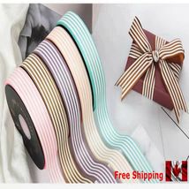 Striped Ribbon, Gift Wrapping, Ribbon Decoration Craft Ribbon 25 mm Wide #2 - $3.50+