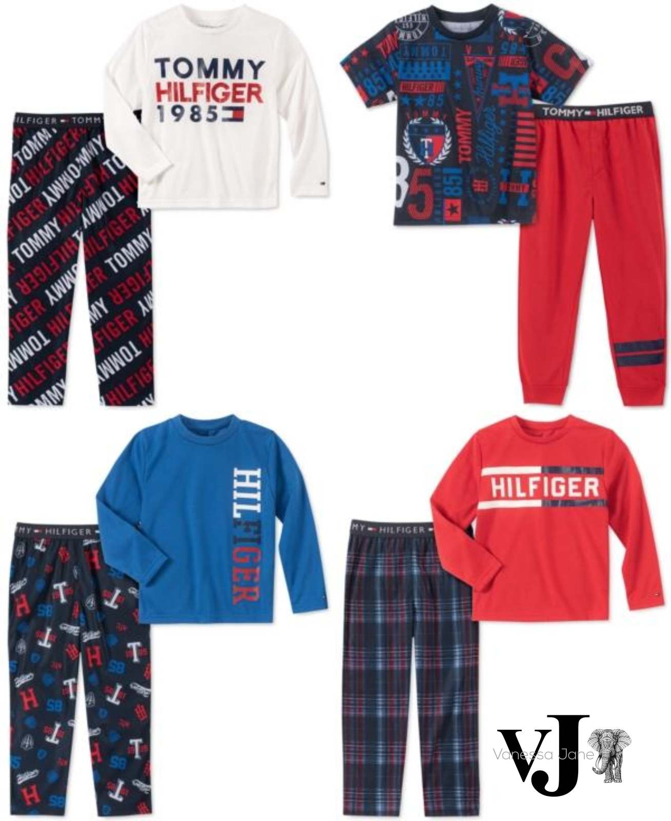 Tommy Hilfiger Boys 2-Pc. Logo Pajama Set - $16.40