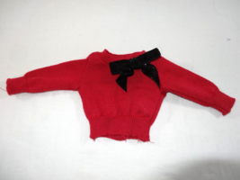 American Girl 2014 AG Store Exclusive Red Sparkle Bow Sweater Top for Doll - £5.42 GBP