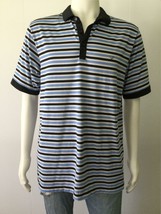 Callaway Opti-Dri Blue Striped Polo Shirt (Size L) - £11.75 GBP