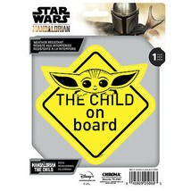 Star Wars The Mandalorian The Child on Board Decal Yellow - £10.43 GBP