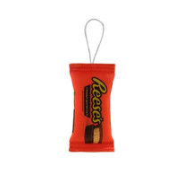 Reese&#39;s Peanut Butter Cup Plush Polyester Christmas Ornament Orange Size 5x2&quot; - $22.76