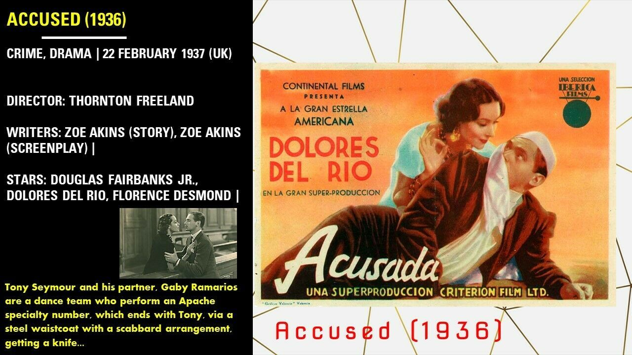 Accused (1936) - $6.00