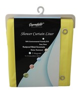 Yellow EVA Shower Curtain Liner Water-Resistant Metal Grommets  72&quot; x 72&quot; - $10.84