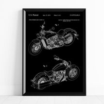 Scout Motorcycle Indian Patent Wall Art Print Home &amp; Decor Gloss Poster ... - $12.99+