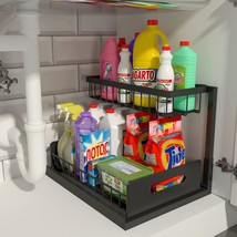 REALINN Under Sink Organizer, Pull Out Cabinet Organizer 2 - £44.89 GBP