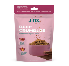 Jinx Crumbles Beef Recipe Flavor-Boosting Natural Meal, Dry Dog Food, 4 oz. - £9.48 GBP