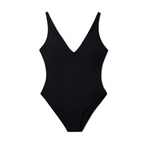 Everlane Black One Piece V Neck Swimsuit New XXL - £35.37 GBP