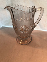EAPG Daisy 8 Inch Crystal Pitcher 3 Part Mold Mint - $29.99