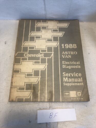 1988 Factory Chevrolet Astro Van Electrical Diagnosis Service Manual Supplement - $7.92