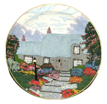 Vintage 3D Thomas Kinkade Illuminated Cottage The Garden Walk Light Pain... - $14.80