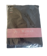 All Woman Italy Big Tights Company 90 Denier XL-XXL US 18-24 BLack Semi ... - $27.06 CAD
