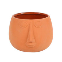Dahla Ceramic Face Planter - 17.5x17x13cm - £34.62 GBP