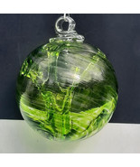 Hanging Glass Ball 3&quot; Diameter Peridot Green Witch Ball (1) 3INWB9 - $23.61 CAD