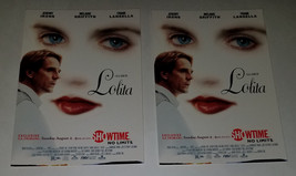 2 Lolita Promotional Postcards UNUSED Movie 1997 Showtime Lot Irons Grif... - £9.30 GBP
