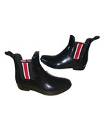 Lauren Ralph Lauren Womens Tally II Bo Rai Chelsea Rain Boots Black Red ... - $26.05 CAD