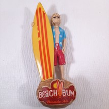 Vintage Anheuser Busch Beach Bum Blonde Ale Surfer dude draft Beer Tap H... - £40.65 GBP