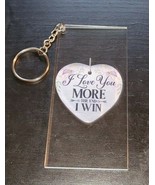 I Love You More The End Acrylic Transparent Keychain - £7.82 GBP