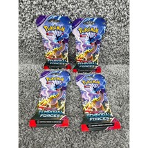 Pokemon Trading Card Game Scarlet &amp; Violet Temporal Forces Booster Pack Lot Of 4 - $19.87