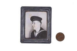 WW2 Era Photomatic Navy soldier photo booth photograph - £40.59 GBP