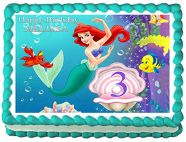 ARIEL The little mermaid Edible cake topper image - £5.26 GBP+